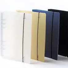 Прозрачныая полипропиленовая Тетрадь, чехлы для iPhone 6 с овальным вырезом на Записная книжка с кольцевым механизмом спираль A5 многоразового файловая папка с упругой нити папка с зажимом