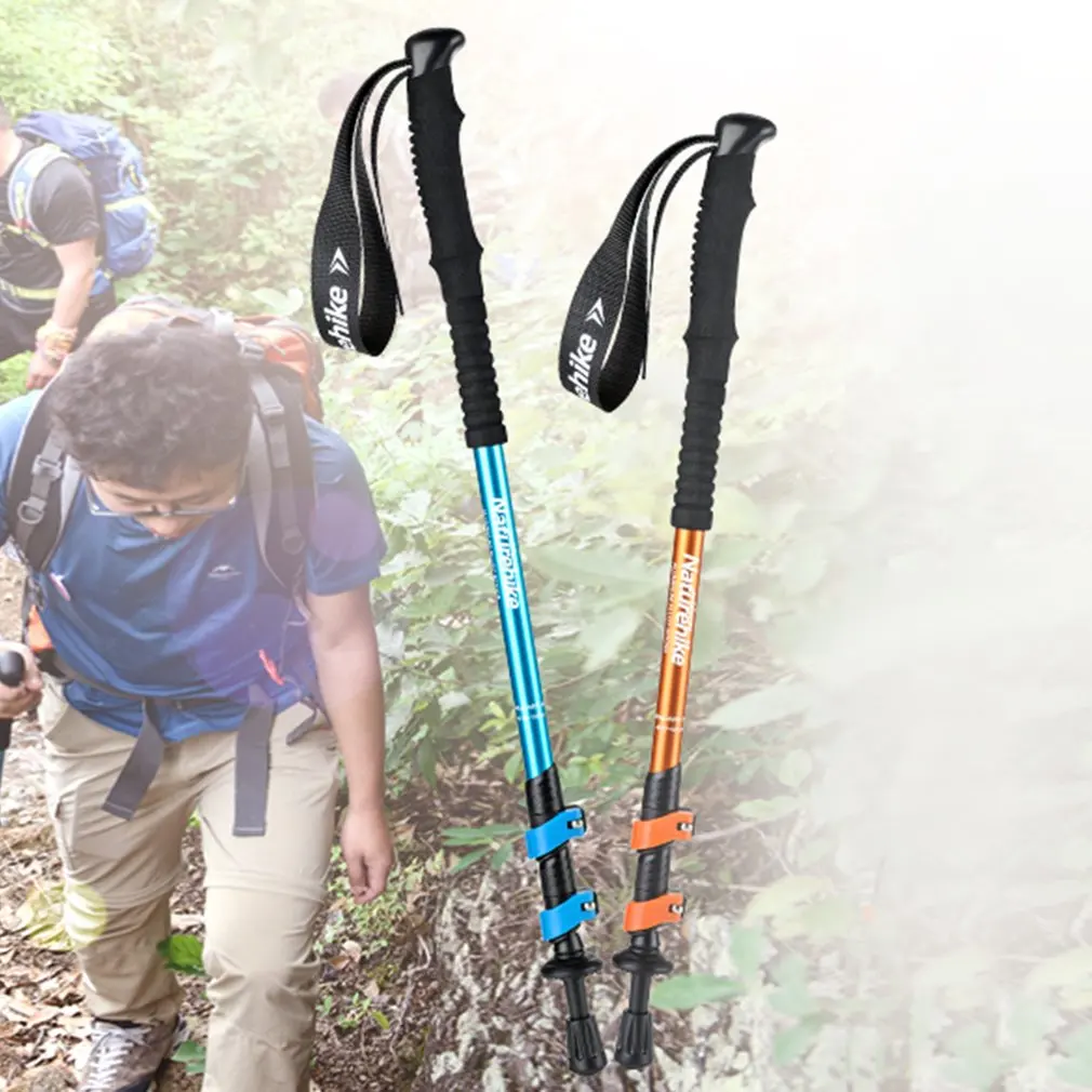 Naturehike 3 алюминиевый профиль сплав Трость альпенштоки Складная палка для ходьбы