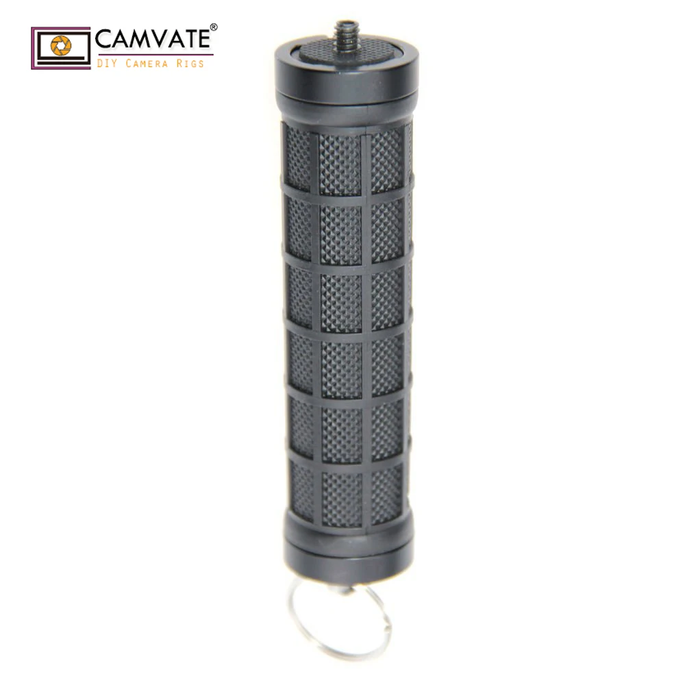 Black CAMVATE Aluminum Alloy Camera Handle Grip DSLR Stabilizer Light Mount 1//4 Male Threaded Have a 1//4-20 Thread Hole on The Bottom