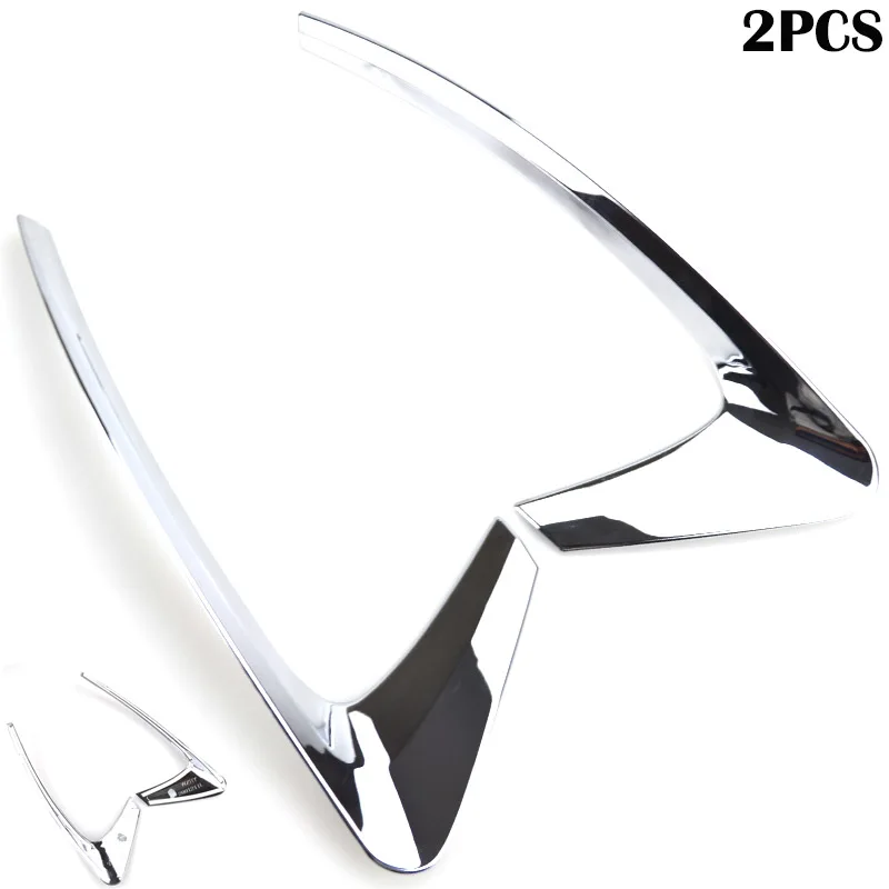 Car Fog Light Cover For Renault Kadjar 2015 Chrome Rear Fog Light Lamp Cover Eyebrow Bezel Trim Molding Decoration Car Accessories