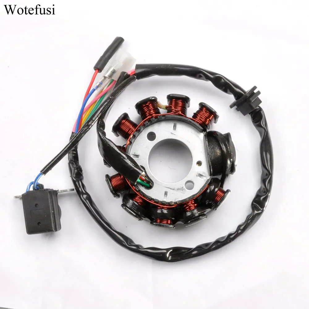 Магнитная пластина Wotefusi для 11 катушек статора GY6 125CC 152QMI 157QMJ Запчасти скутеров и