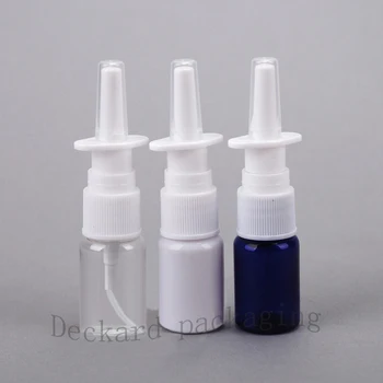 

100pcs/lot 6ml Medical Spray Bottle with Nasal Sprayer Clear Mist Medicine Liquid Containers 6ml Plastic Empty Bottles