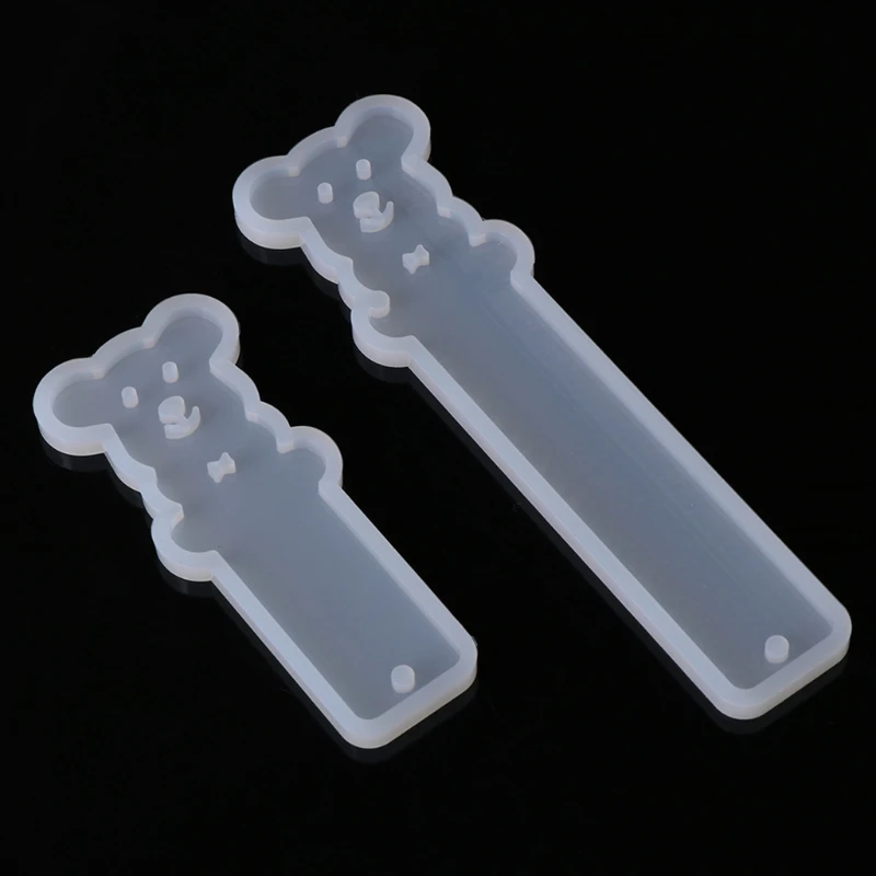 

Silicone Mold DIY Bookmark Bear Cute Mirror Craft For Jewelry Making Epoxy Resin