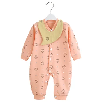 

Baby Clothes 2019 Autumn Long Sleeve Newborn Baby Girl Romper Pure Cotton Printing Jumpsuit For New Born Baby Clothes