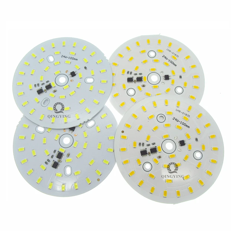10 шт. 24 Вт светодиод smd pcb 100 мм алюминиевая пластина AC180 260V не нужно драйвер