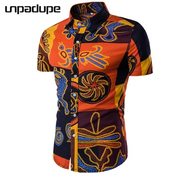 

Hot Sale 2018 Brand Fashion Mens Short Sleeve Hawaiian Shirt 12colors Summer Male Casual Floral Shirts For Men Dress Shirts 5XL