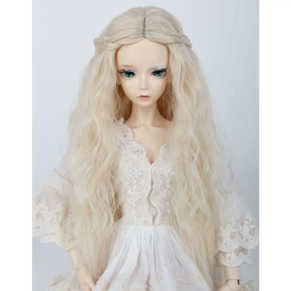 PF Black Wool Long Hair Extention//wig Hair For 1//3 SD DZ AOD BJD Doll