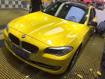 

Car Styling Wrap Glossy Yellow Car Vinyl film Body Sticker Car Wrap with Air Free Bubble for Vehiche Motorcycle 1.52*20M /Roll