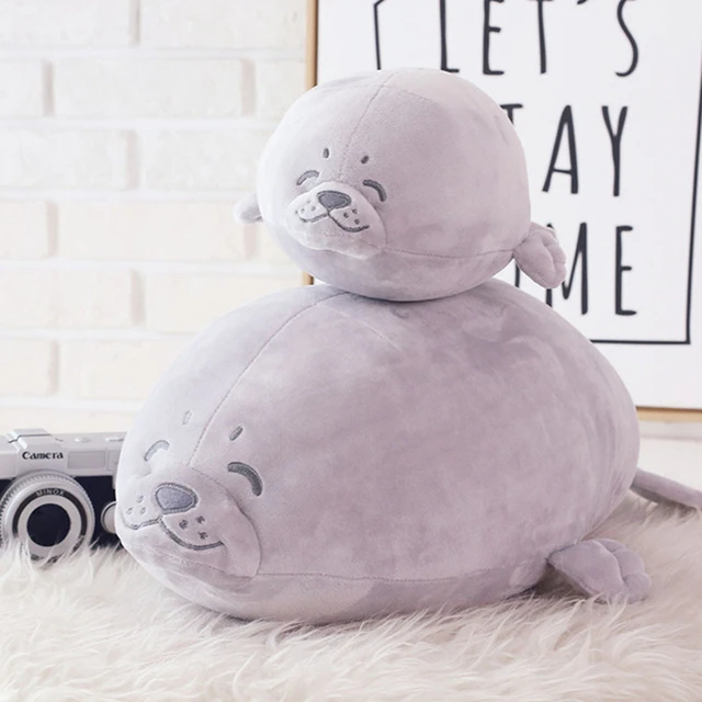 Best Price Big Fat Kawaii Sea Lions Seals Stuffed Animals Plush Doll Toy Gift Plush Toys for Children Girls Kids Bed Pillow Soft Toys Cute