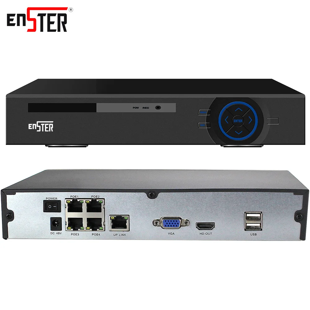 Видеорегистратор сетевой Enster 48 В 4 канала 8 каналов 1080P POE NVR DVR CCTV XMEYE p2p |