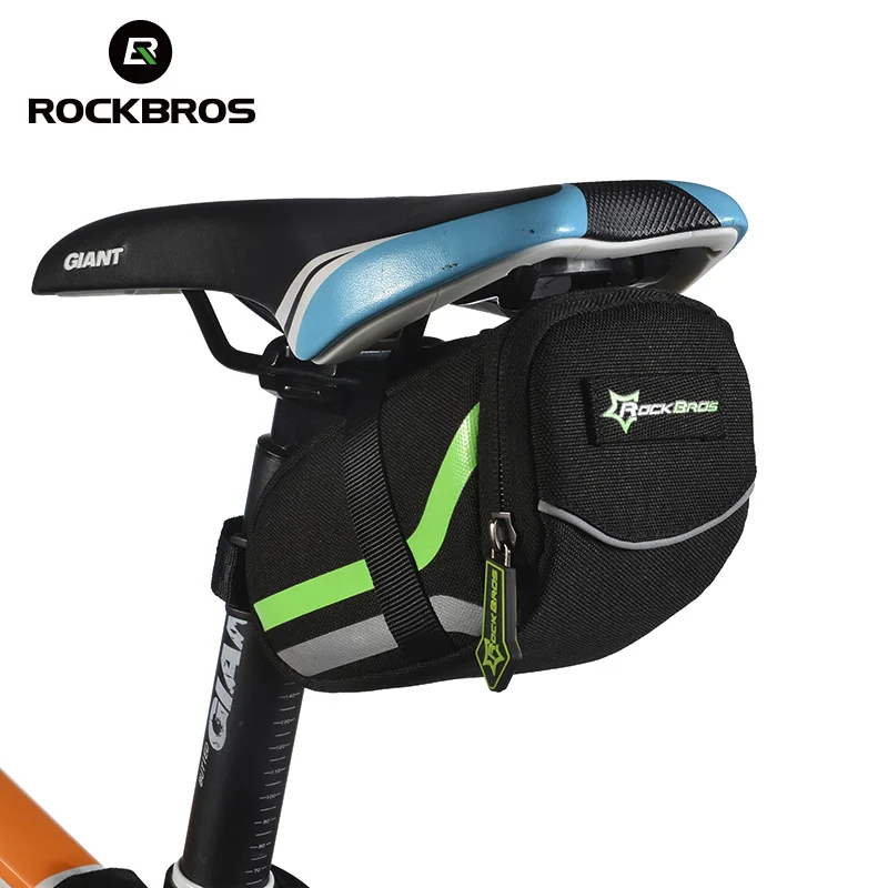 

ROCKBROS Bicycle Saddle Bags MTB Road Bike Cycling Anti-scratch Reflective Bag Bicycle Rear Seat Tail Bag Bike Accessories