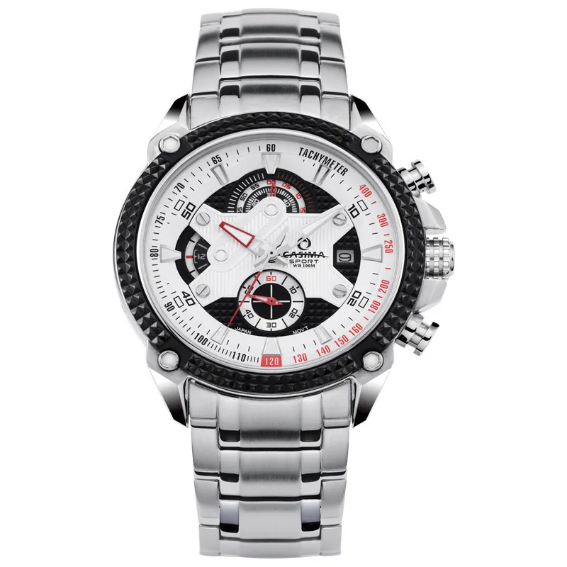 Montre Homme  CASIMA Luxury Brand Watches Men Stainless Steel Quartz watch Fashion Sports Wrist watches Luminous waterproof 100m