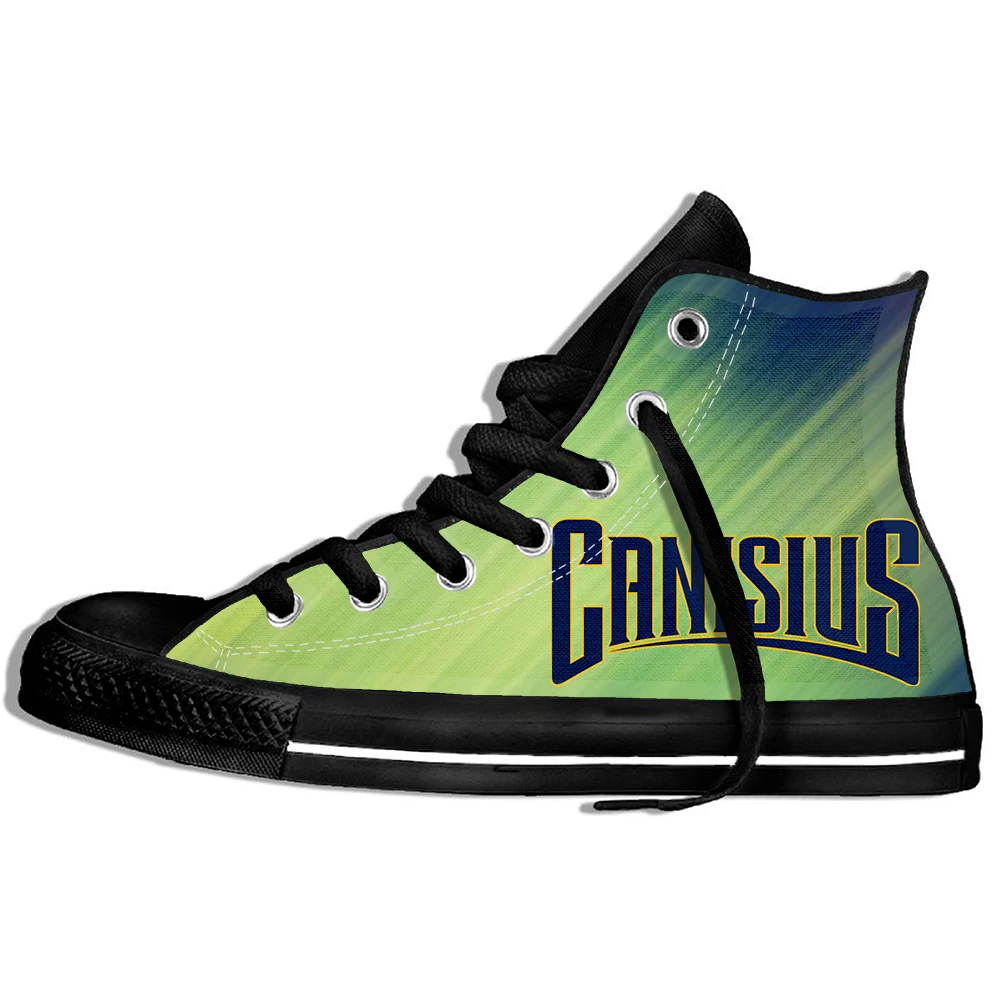 

Canisius Men's/women's Breathable Casual Shoes Golden Griffins Summer Lightweight Shoes High Top Canvas Flat Shoes
