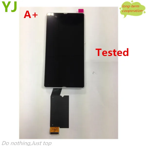 

HK free for Sony Xperia Z LT36 L36 L36h C6602 C6603  Lcd display Touch Screen Digitizer With front Frame Assembly Black/White