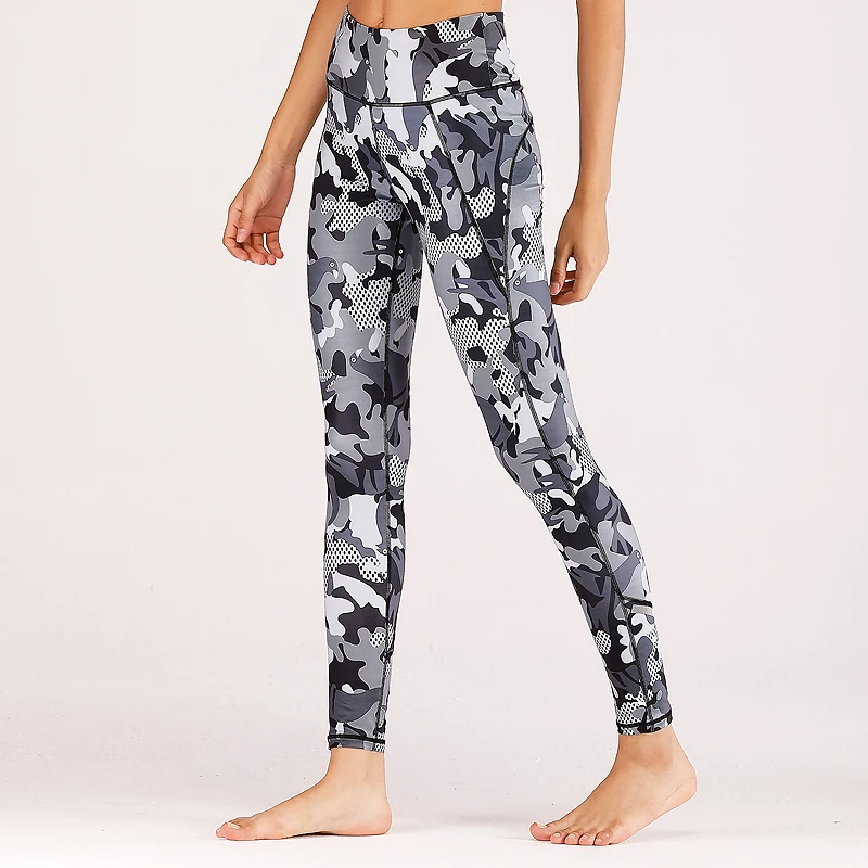 

Grandwish Printed Yoga Pants with Reflective Strips Sports Leggings Tights Fitness Pants Sports Wear Women Gym Legging,ZF068