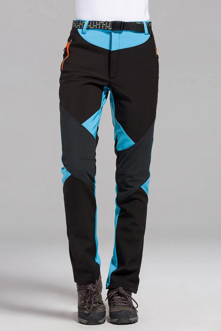Женские Зимние флисовые софтшелл термо штаны для спорта на открытом воздухе брендовая одежда для пеших прогулок, походов, лыж, кемпинга женские брюки VA095