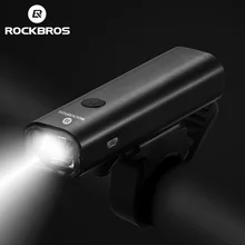 ROCKBROS Front Lamp Cycling Ultralight Flashlight Outdoor Bike Headlight Rainproof USB Charge MTB Bicycle Night-riding Equipment