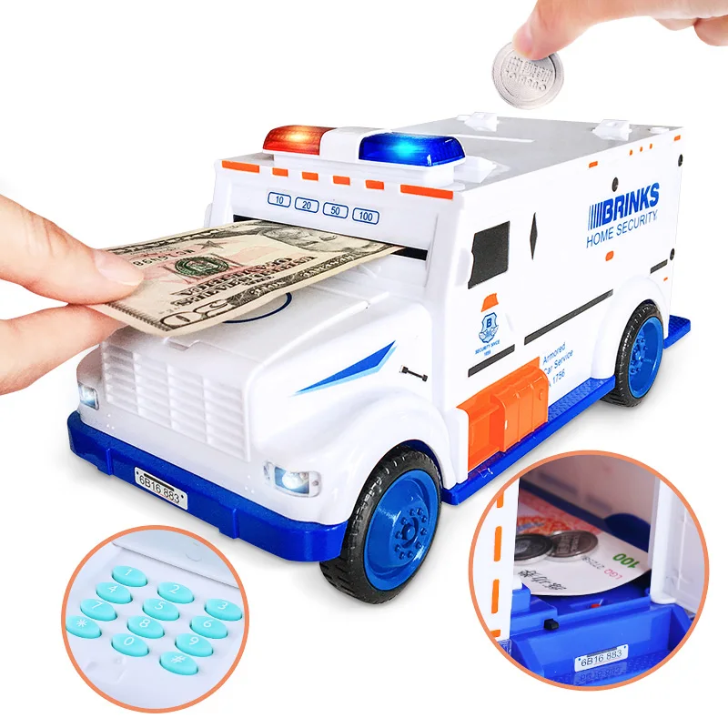 10pcs Digital Piggy Bank Kids Toy Money Box Saving Deposit Boxes