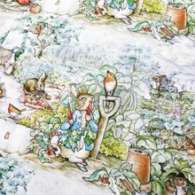 150*50 см Кролик Питер хлопок ткань детская одежда/Diy ручной работы дизайнерское постельное белье домашний кошелек из ткани одеяло