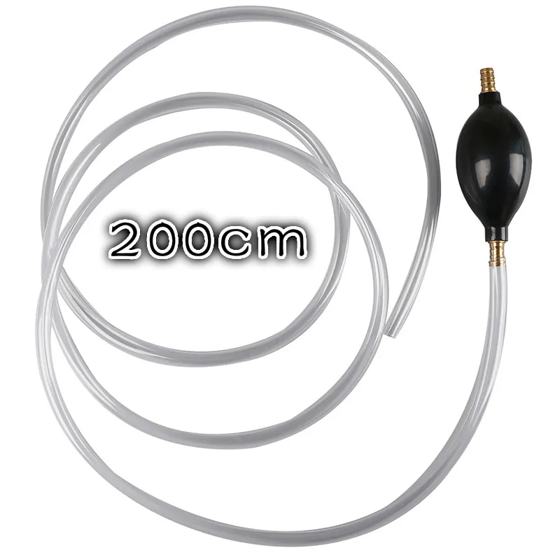 

2m Auto Car Siphon Syphon Hose Tube Liquid Transfer Manual Hand Pump Tools For Gas Oil Water Aquarium Automovil Accessories