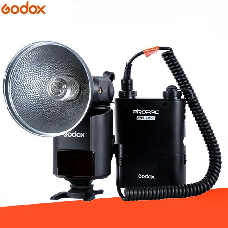 Godox WITSTRO AD360 AD-360(360 Вт/с GN80 Горячий башмак) вспышка+ PB960 4500 мАч батарея мощный и портативный Barebulb вспышка+ триггер - Цвет: AD360KIT