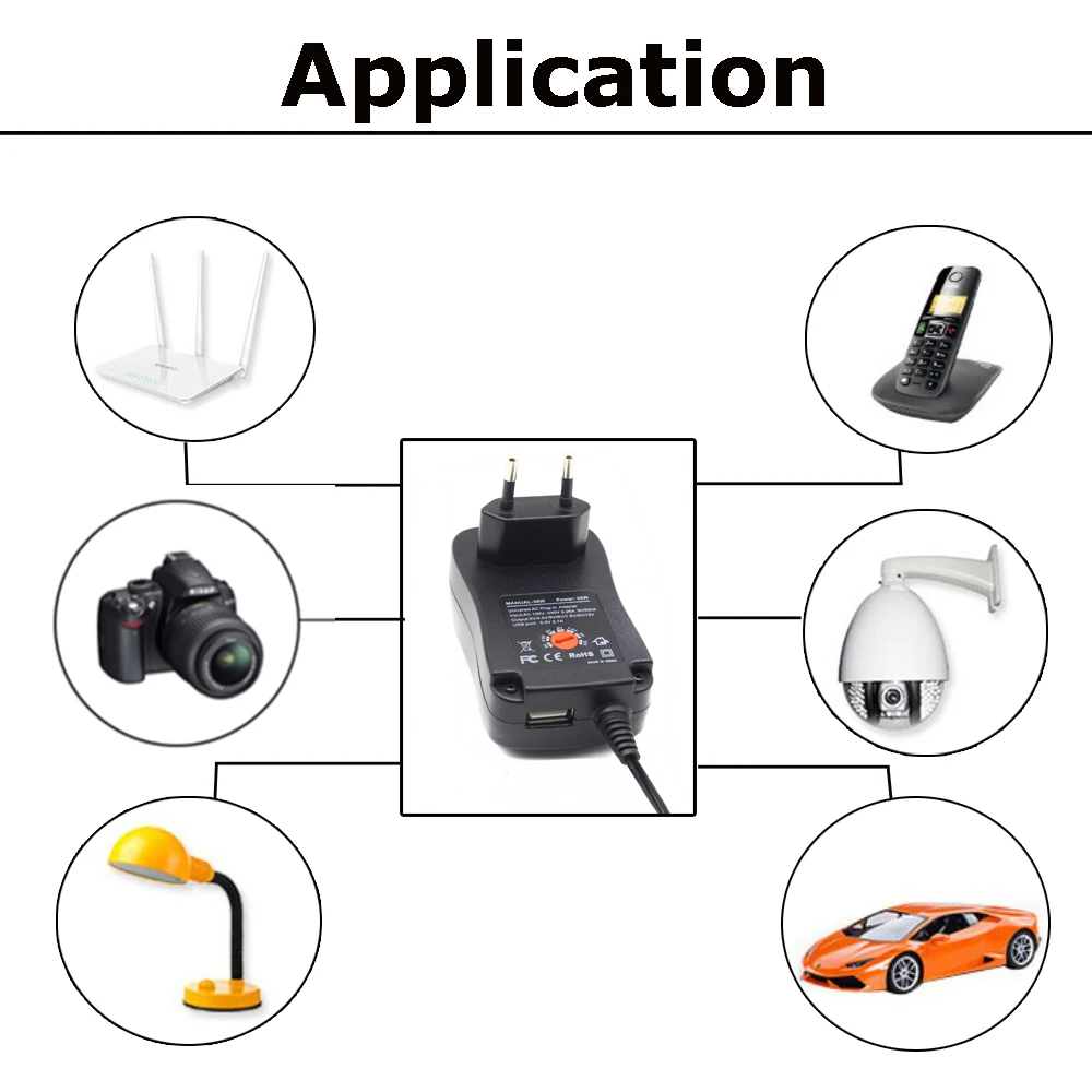 adjustable voltage adapter