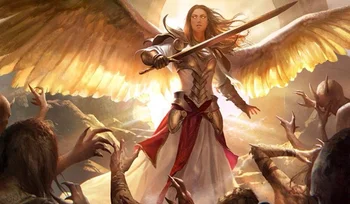 

Magic Board Games Angel of Finality akroma calm mousepad mgt big Pad tcg card custom playmat play mat playmats with storage bag