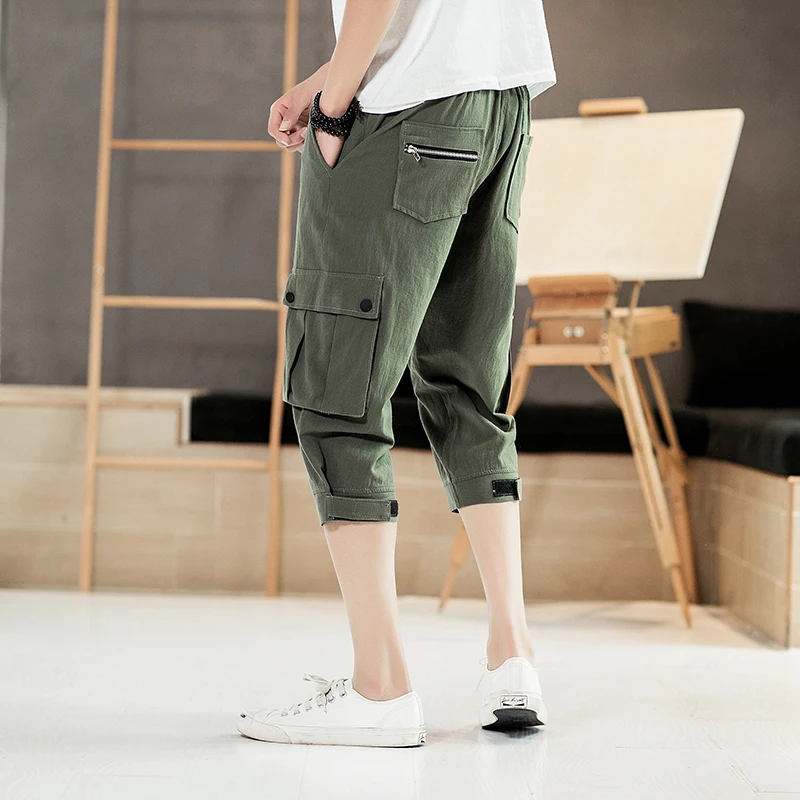 Лидер продаж, летние шорты мужские модные с боковыми карманами мужские шорты Карго хлопок воздухопроницаемые пляжные шорты мужские крутые шорты Homme 5XL-M