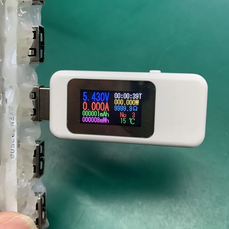 Цифровой вольтметр постоянного тока 10 в 1 4 30 USB тестер мобильный напряжения и