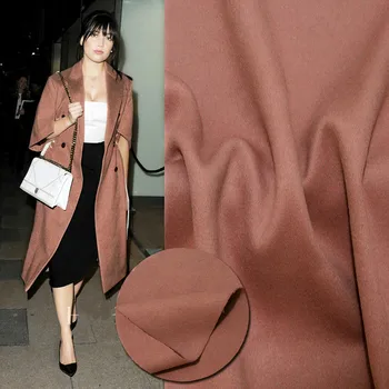 

Genuine short hair wool fabric blanket red double-sided double-layer cashmere fabric autumn and winter fashion wool cloth