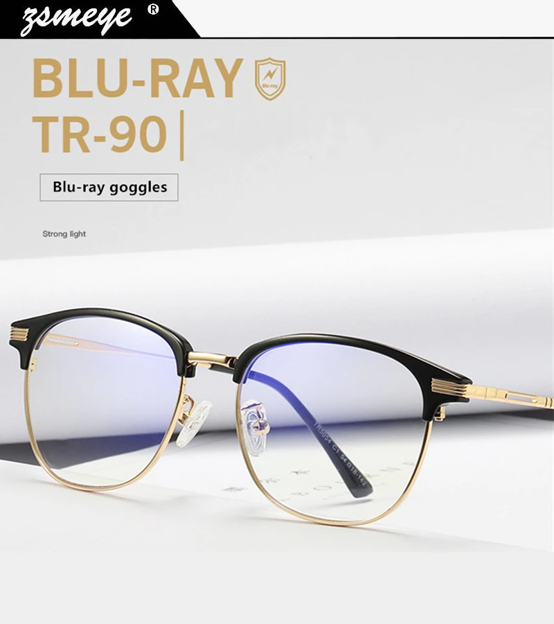 Zsmeye бренд TR90 с защитой от синего света очки для чтения очки защитные очки титановая оправа компьютерные игровые очки Женская и мужская обувь