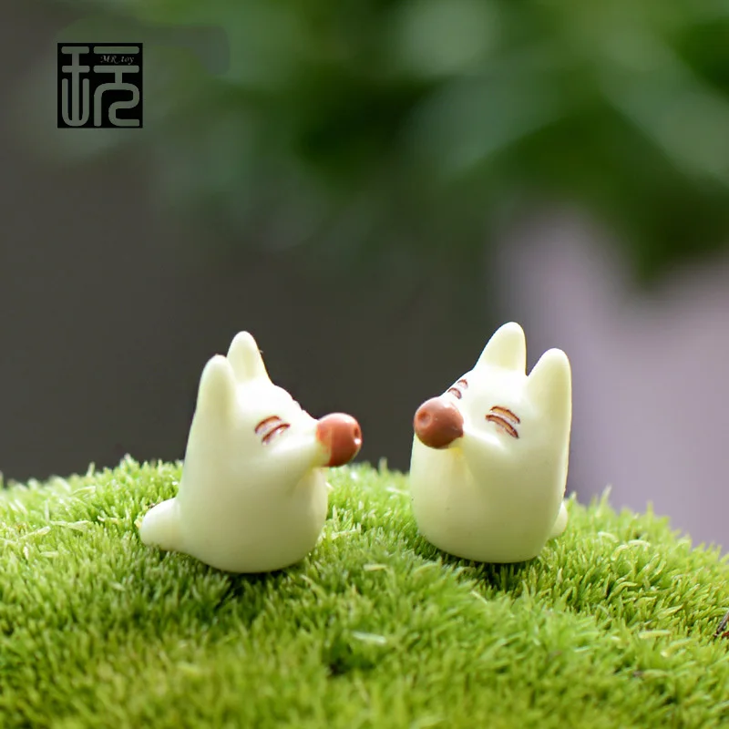 

ZAKKA Resin Model My Neighbor Totoro Mini Fairy Garden Miniatures DIY Terrarium Palnt/ Succulents/ Micro Landscape Decoration