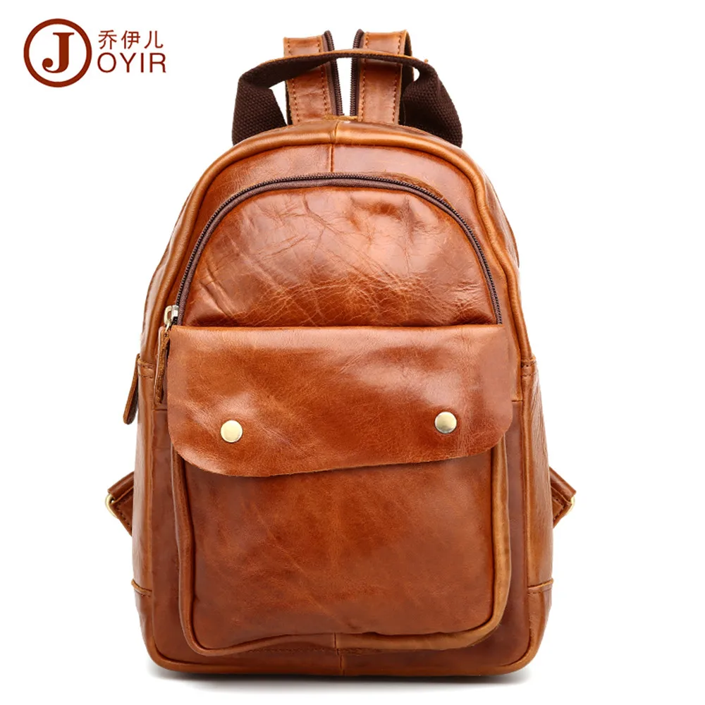 

JOYIR 2017 Genuine Leather Woman Backpack Cowhide Leather Causal Backpack Vintage Bag OutdoorTravel Bags For Female woman Gift