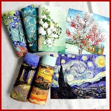 D30 ручной работы ткань DIY полиэстер хлопок полотно позиционирование ткань ручная окрашенная Ван Гог Лоскутная Ткань цифровая печать 7 шт