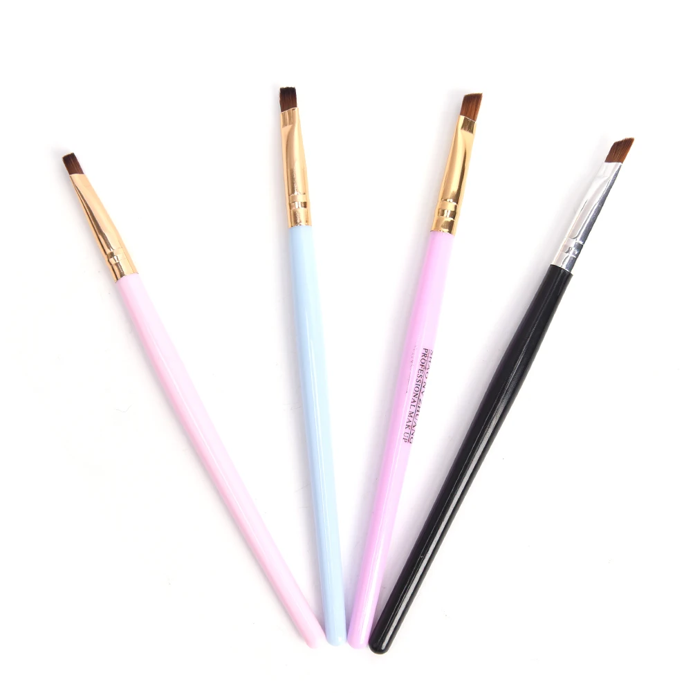 Buy 1PCS Wood Eye Liner Eyebrow Brush Elite Angled