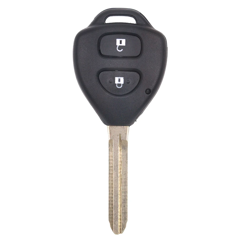 KEYECU настоящий дистанционный ключ-брелок от машины 2 кнопки 433 МГц 4D67 для Toyota Hilux 2004-2009, Yaris 2005-2011, P/N: B41TA