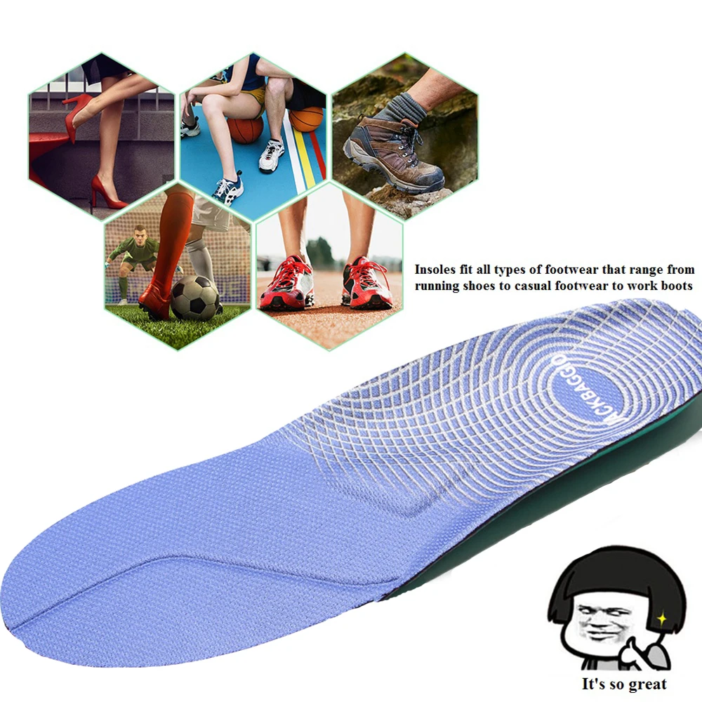 Экстремальные спортивные стельки на каблуке для ног Spur Running Sport амортизирующие стельки поглощающие подушки arch ортопедическая стелька синий