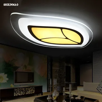 

Free shipping new ultra-thin LED acrylic ceiling lamp, creative living room bedroom study leaves restaurant lights