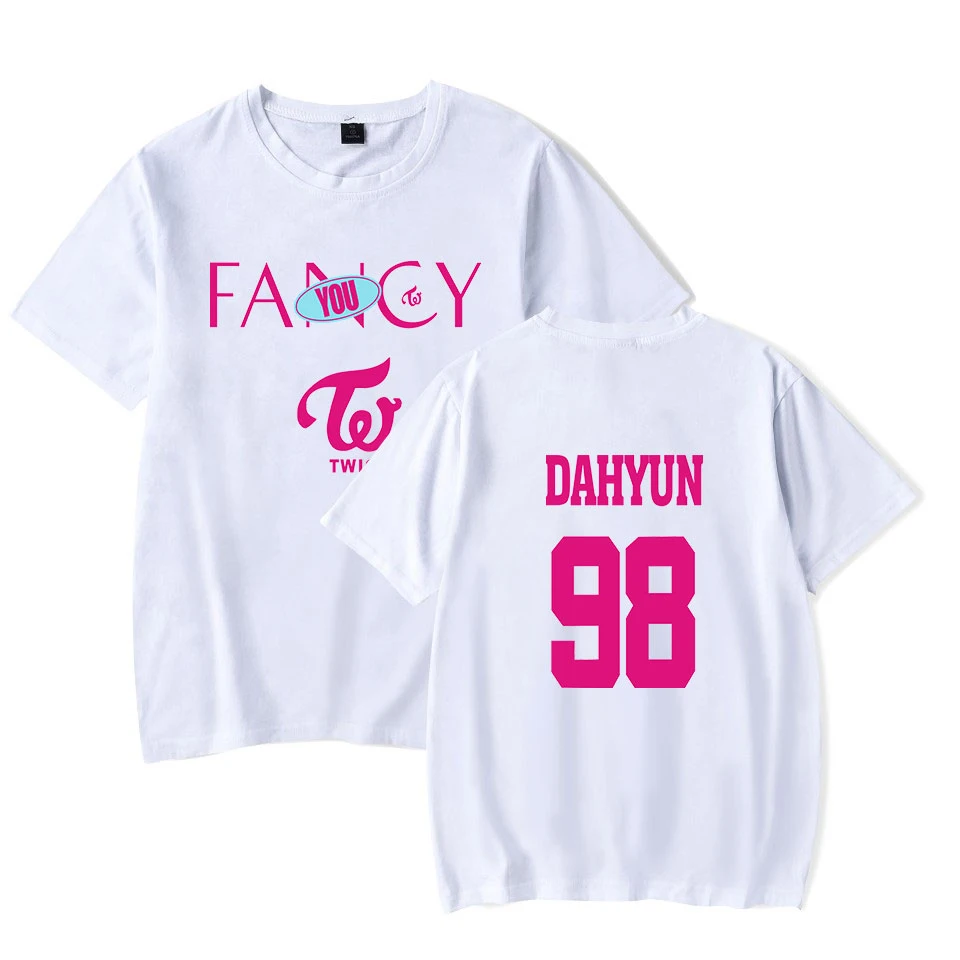 Новая модная футболка с коротким рукавом DAHYUN 98 Harajuku удобная Мужская/Женская для