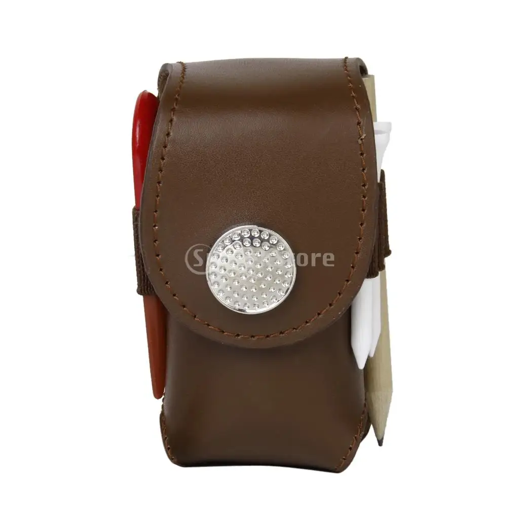 Prix pour Mini Portable En Cuir Clip Sur Balle De Golf Porte-Poche Sac Tenir 2 Boules Golfeur Aide D'outils Cadeau Brun Prix pour Mini Portable En Cuir Clip Sur Balle De Golf Porte-Poche Sac Tenir 2 Boules Golfeur Aide D'outils Cadeau Brun