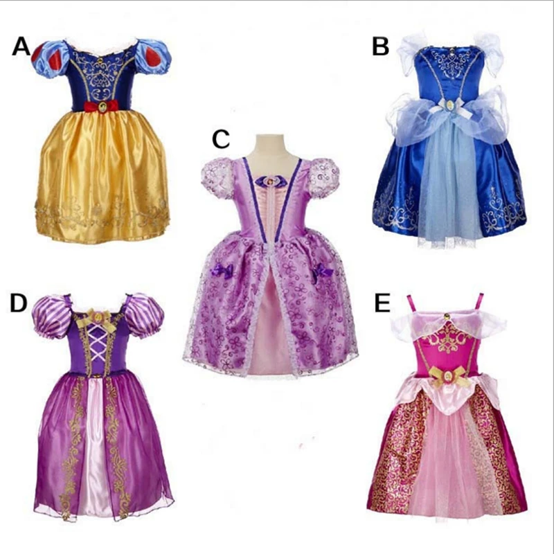 

Baby Girls Dresses For Girls gift Wedding Party Girl Clothes cosplay cartoon snow white Princess Kids Vestidos Birthday Dress