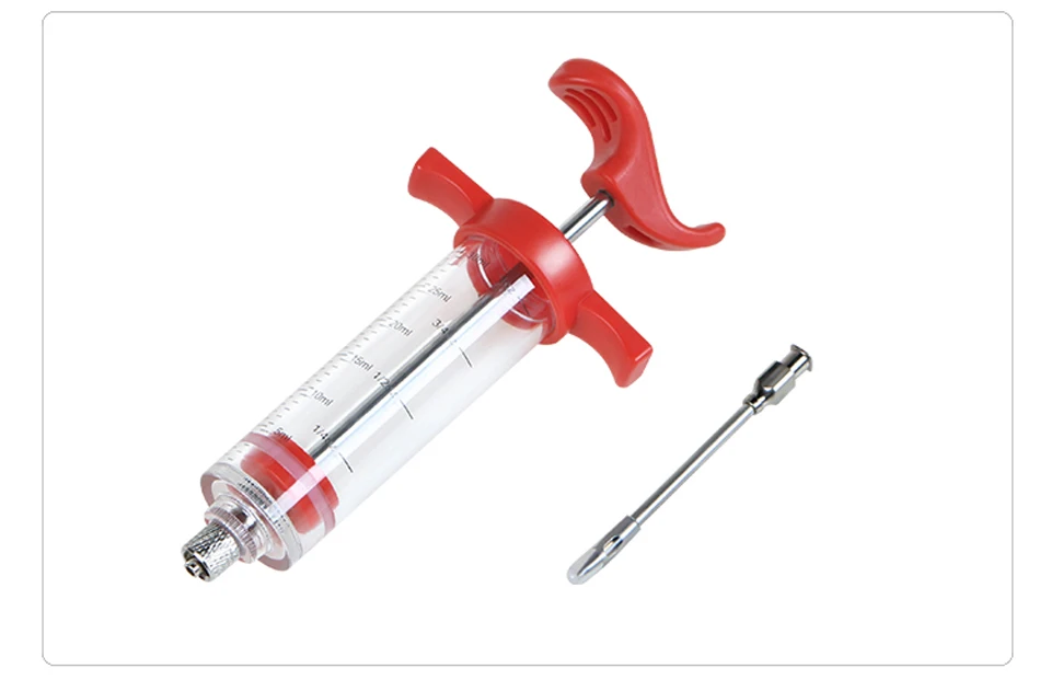 Multi- function Condiment syringe flavoring condiment red wine syringe meat injectors 21.5*7*3.5CM