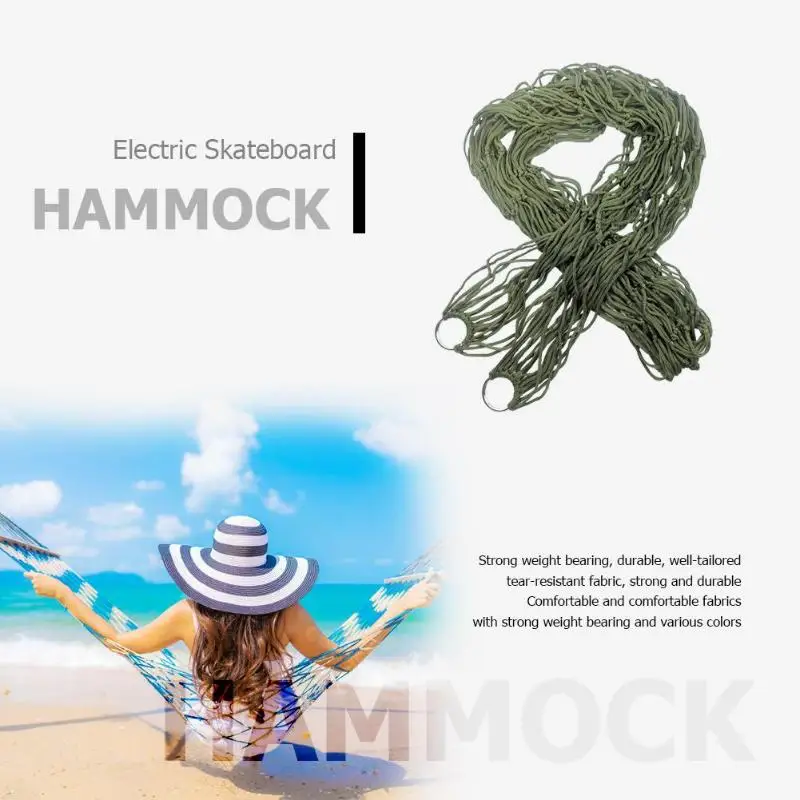 Single Person Mesh Nylon Hammock Portable For Camping Beach Outdoor Leisure Hanging Bed Swing Adult Furniture Ulatralight New