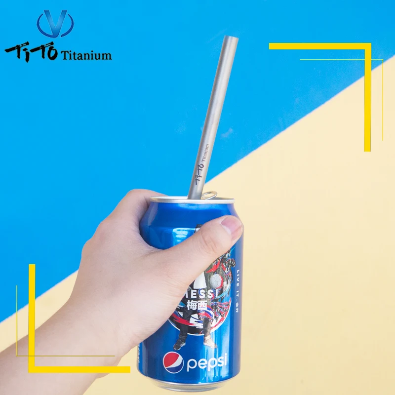 TiTo titanium pajitas con 1 cepillo limpiador titanium de la curva de paja cocina al aire libre camping bebiendo familia y regalo de vacaciones pajitas TiTo titanium pajitas con 1 cepillo limpiador titanium de la curva de paja cocina al aire libre camping bebiendo familia y regalo de vacaciones pajitas
