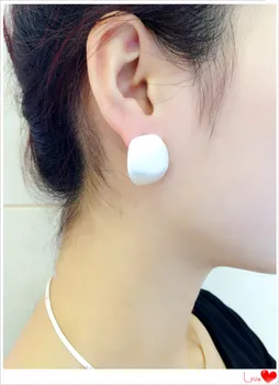 

Hot Sale Women S925 Sterling Silver Earrings Women Wire Drawing Silver Big Size Earrings Jewelry jewelry certificati