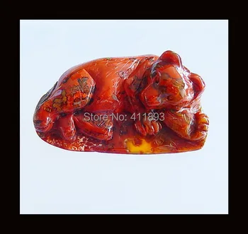 

Carved Zhanguo Red Agate Pendant Bead,46x29x18mm,24.34g