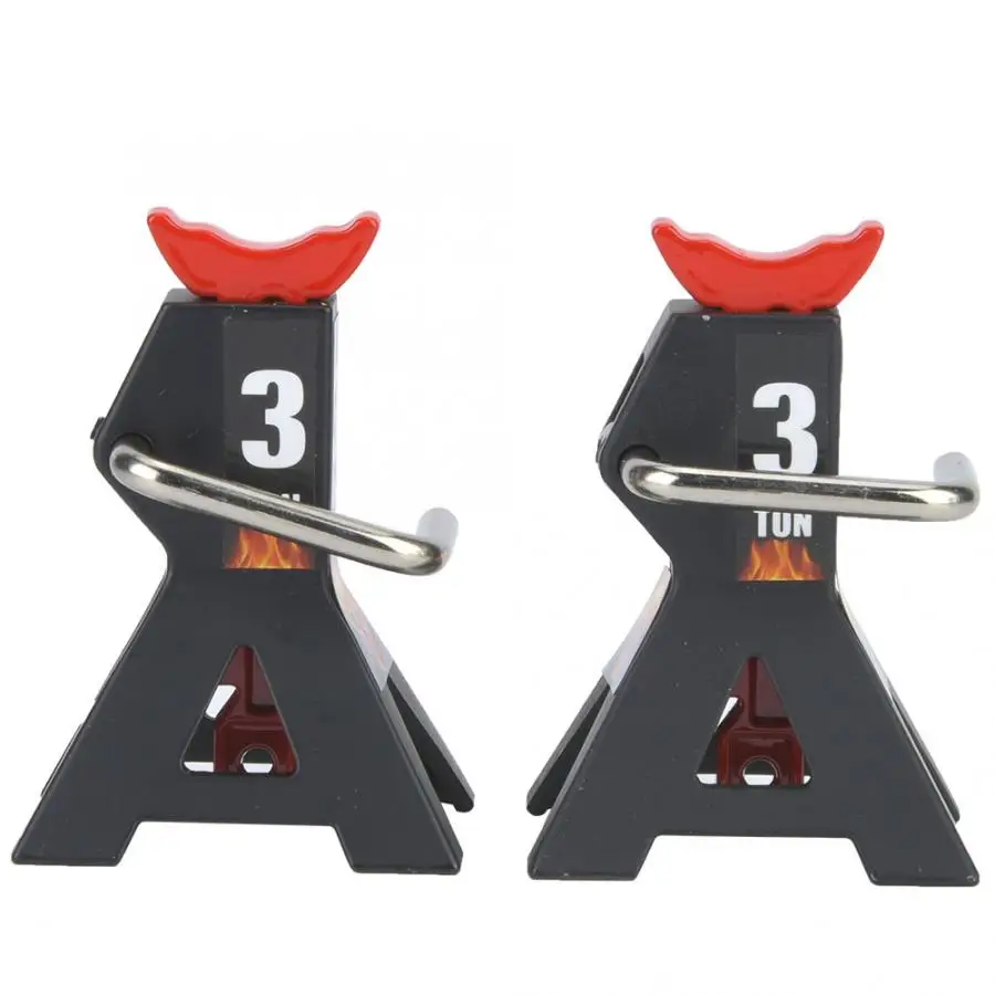 

2PCS 1/10 Mini RC Metal 3 Ton Simulation Jack Stands Fit for RC4WD SCX10 D90 RC Crawler tank RC Jack Stand