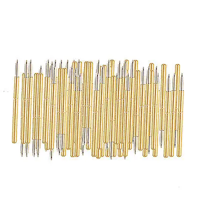 

Gold Tone 1mm Dia Spear Tip Spring Testing Probes Pin