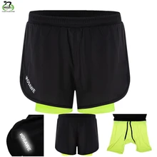 WOSAWE 2 в 1 Мужские шорты для бега спортивные шорты быстросохнущие тренировочные спортивные шорты для бега для велоспорта