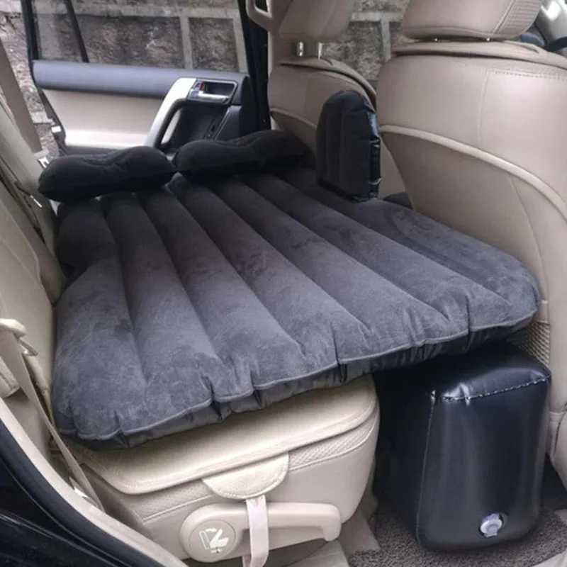 Split Type Flocking Car Inflatable Bed Car Sedan Travel Air Bed Car Bed Air Bed Car Universal